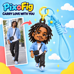 Chibi-Style Figurine Keychain — Custom-Made from Your Photo