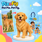 Chibi-Style Pet Figurine — Custom-Made from Your Photo