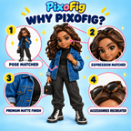 Chibi-Style 3D-Printed Figurine — Custom-Made from Your Photo