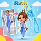 Chibi-Style Figurine Keychain — Custom-Made from Your Photo