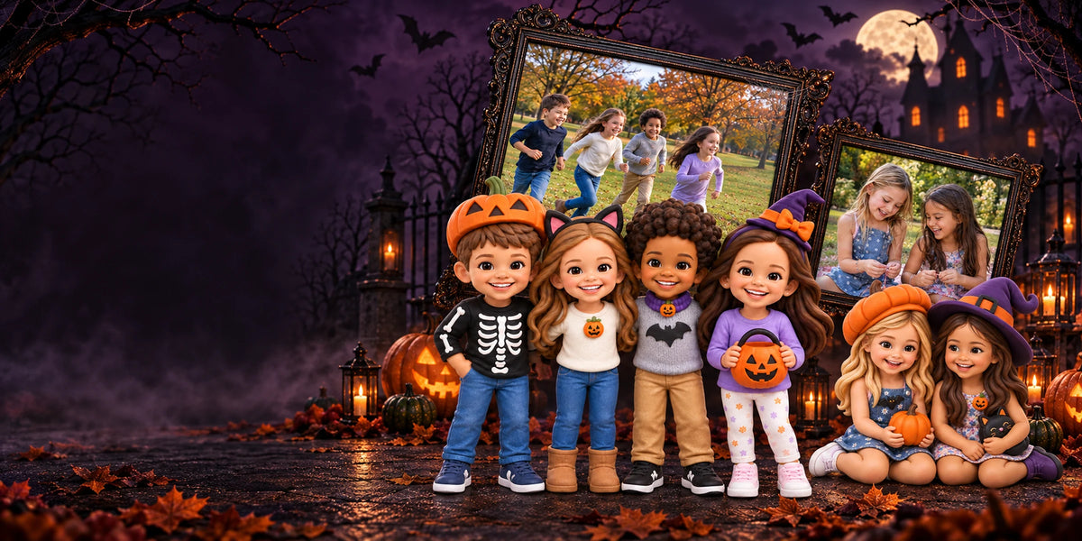 Halloween custom 3D figurines from photos