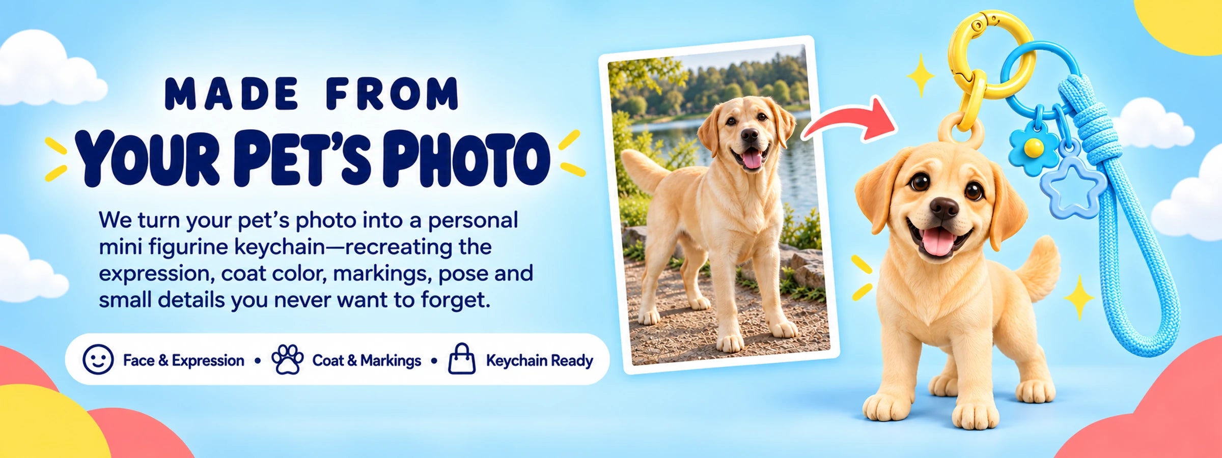 Chibi-Style Figurine Keychain — Custom-Made from Your Photo — product details 1